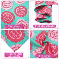 Motifs fête des papas imprimés sur Bandana Pai Sence.