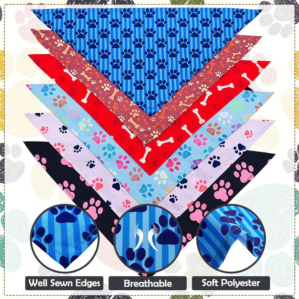 Bandana imprimé patte Pai Sence, lavable et résistant à l'usure.