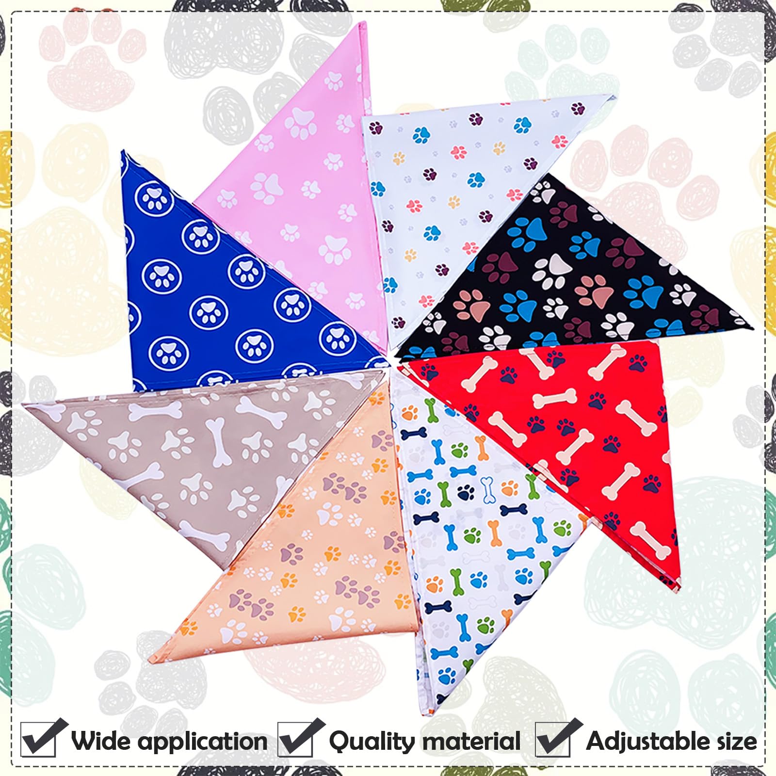 Bandana patte Pai Sence, 30 motifs différents pour chaque occasion.