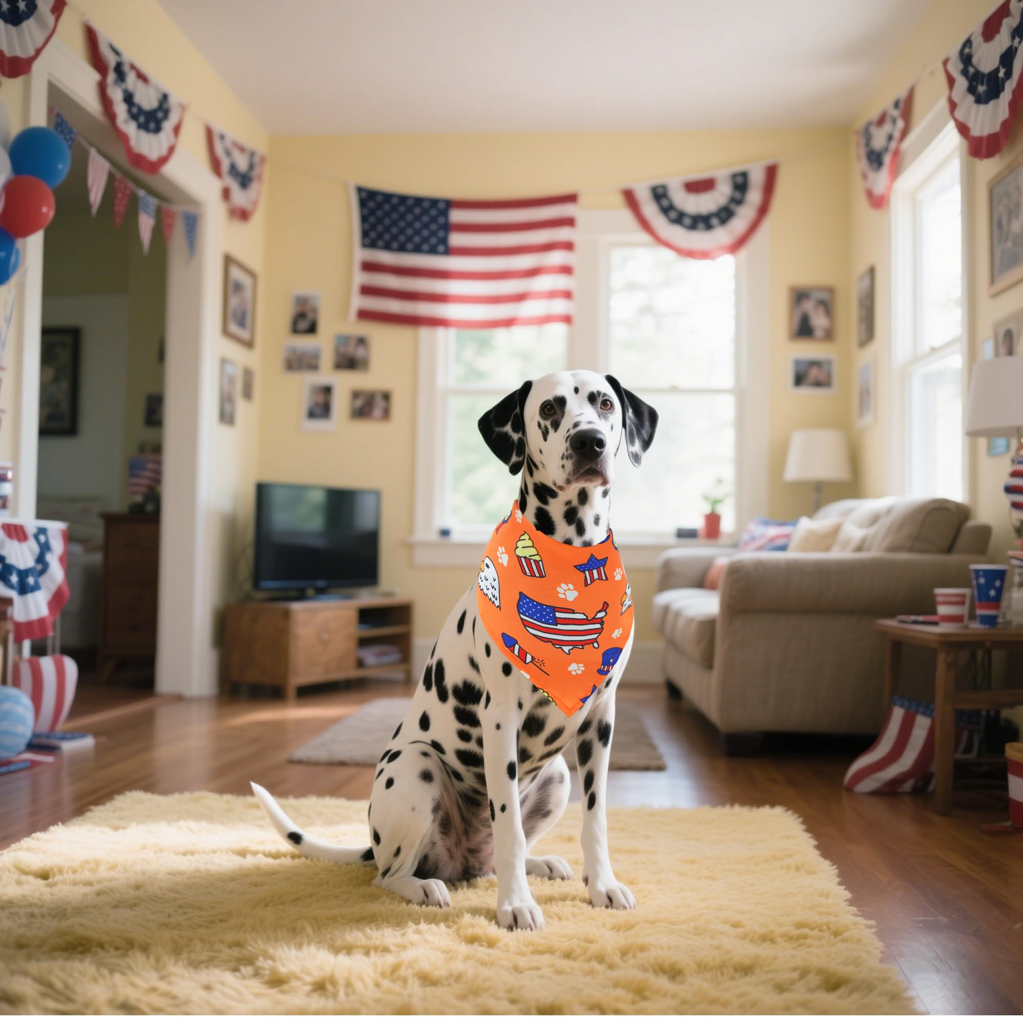Ensemble de 30 bandanas Pai Sence pour chien, prêt à offrir lors d’événements.