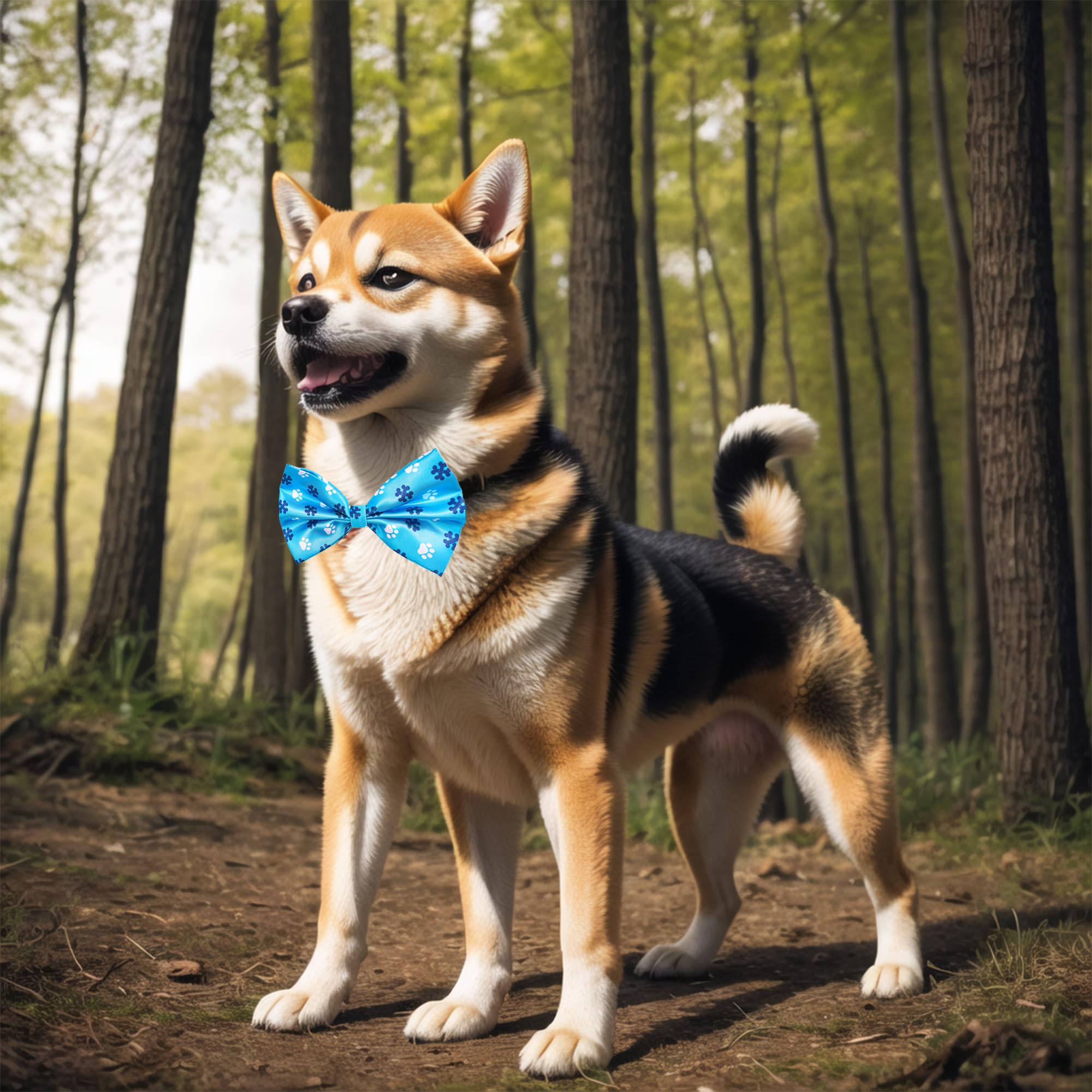 Pai Sence modèle variés nœud pour chien imprimé patte