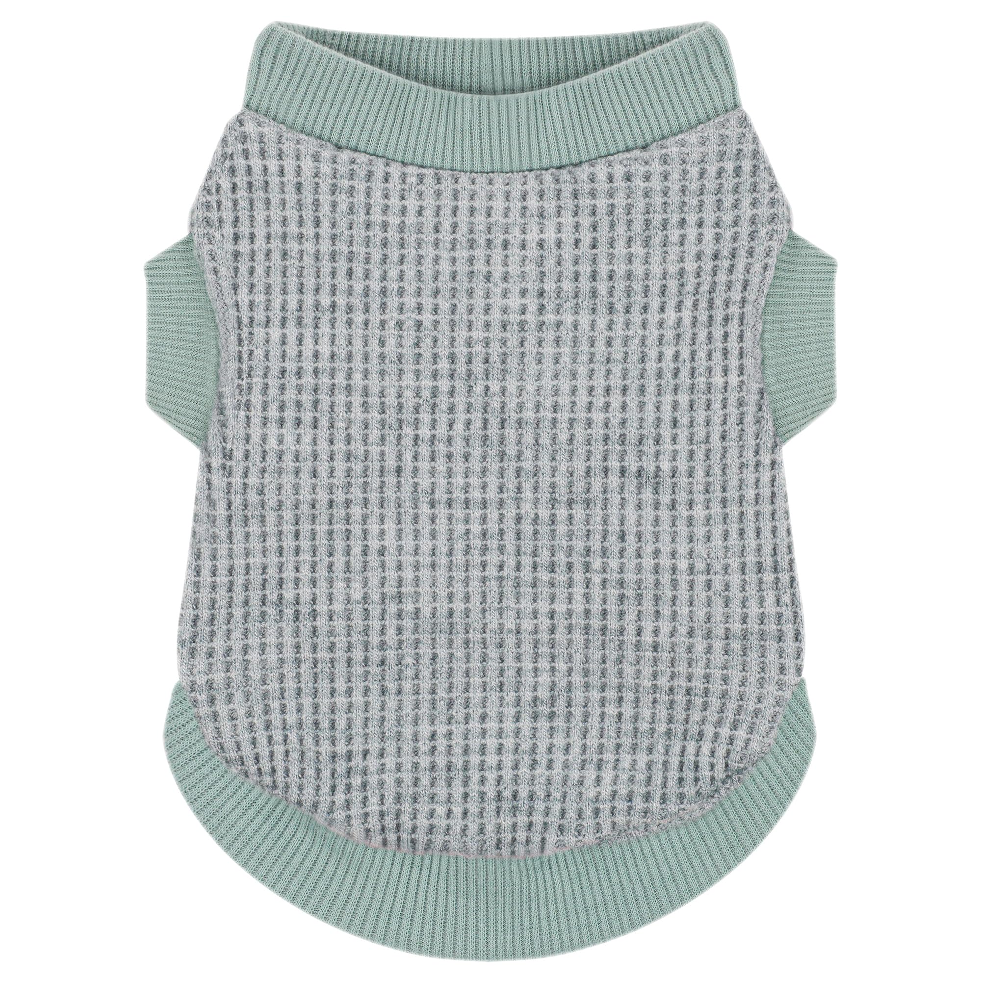 Paiaite chemise chien petit vert extensible, enfiler facilement pour les sorties.