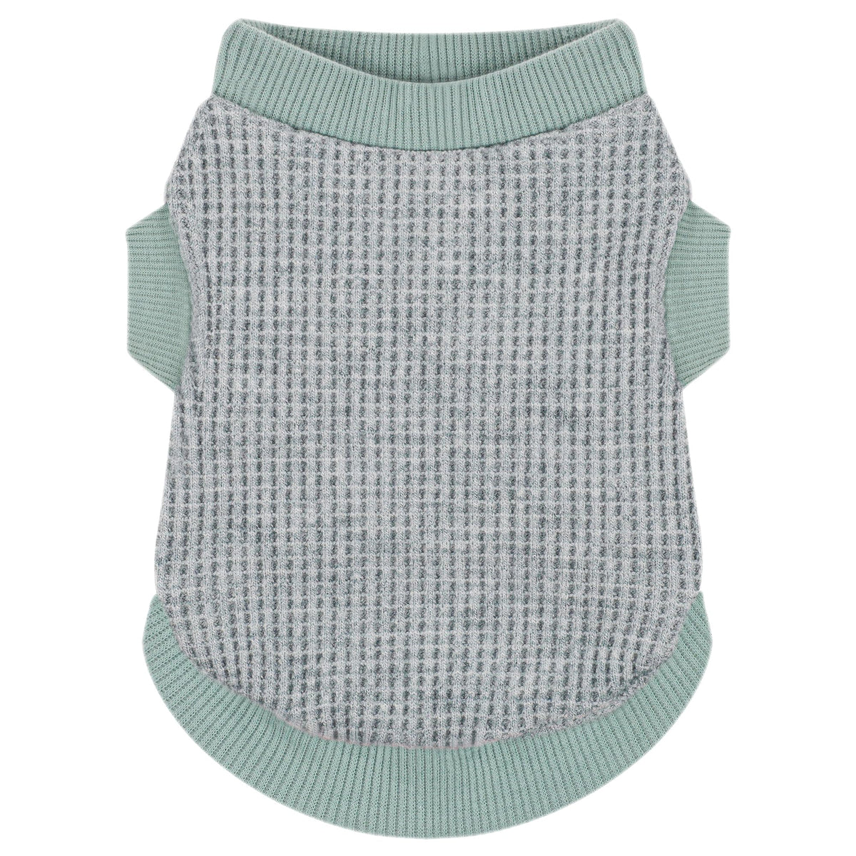 Paiaite chemise chien petit vert extensible, enfiler facilement pour les sorties.