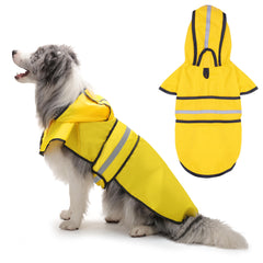 Paiaite imperméable chien avec rayures réfléchissantes, meilleure visibilité nocturne.