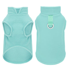 Paiaite gilet polaire sans manches pour petit chien turquoise XS, chaleur légère et confort
