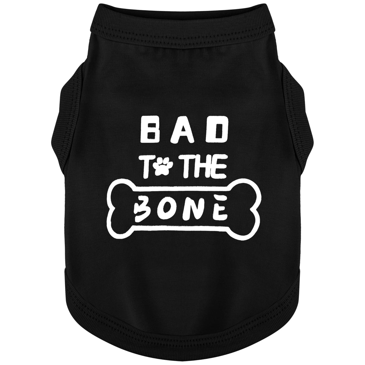Paiaite haut chien coton motif mauvais jusqu aux os, confort lors des balades.