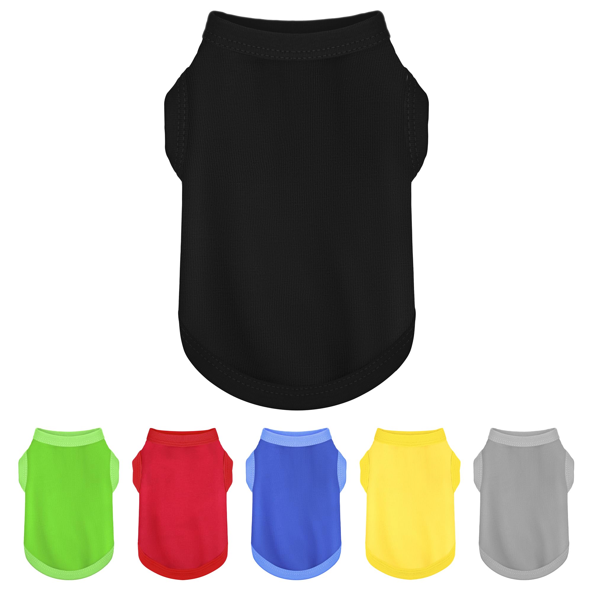 Paiaite haut chien t-shirt sans manches noir taille M, confort quotidien.