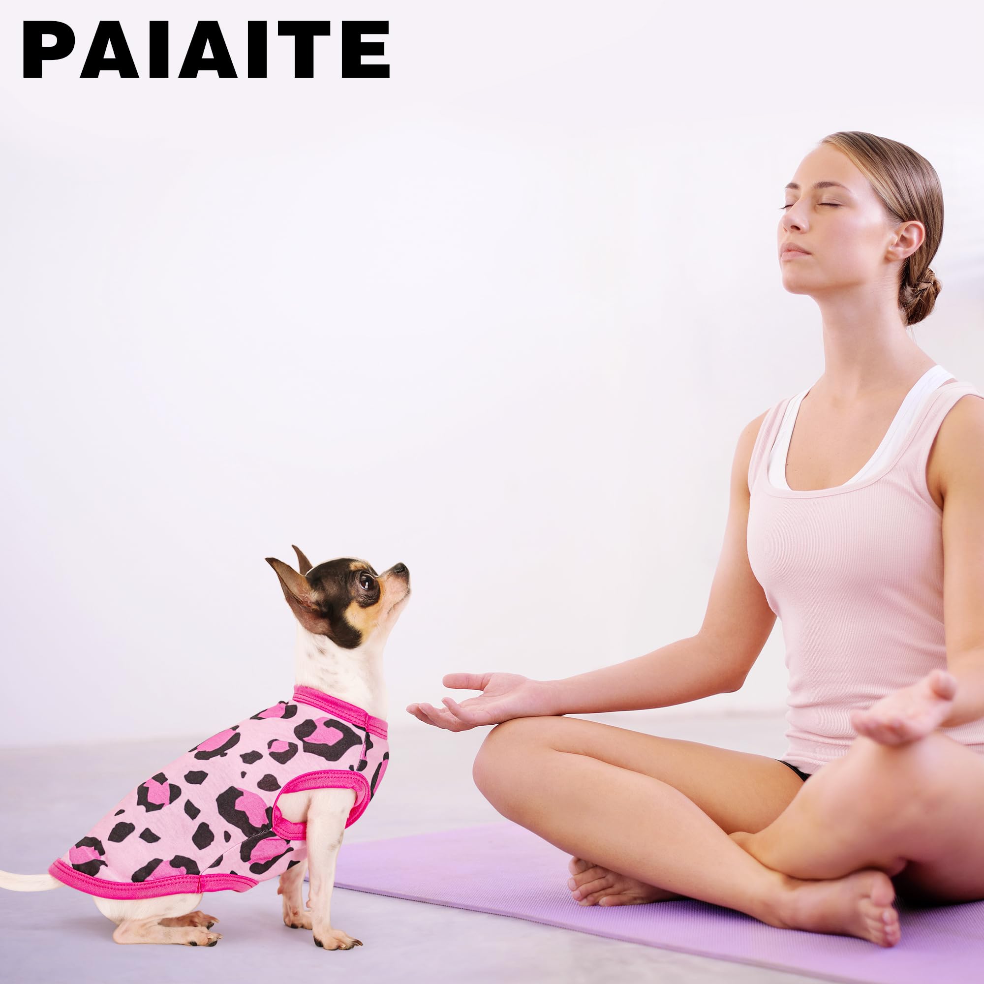Paiaite nettoyage facile chien rose leopard: entretien simple et durabilite.