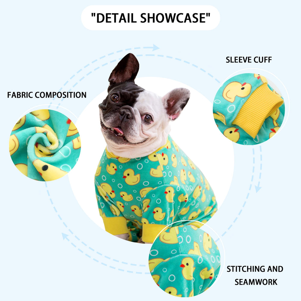 Paiaite Pijama Chien - coutures-elastiques, ajustement sécurisé sans glissement.