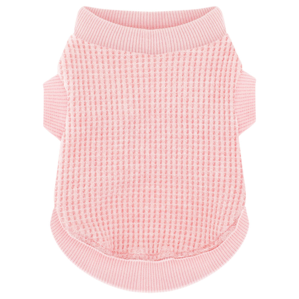 Paiaite pull chiot rose facile à mettre pour un enfilage rapide et confortable.