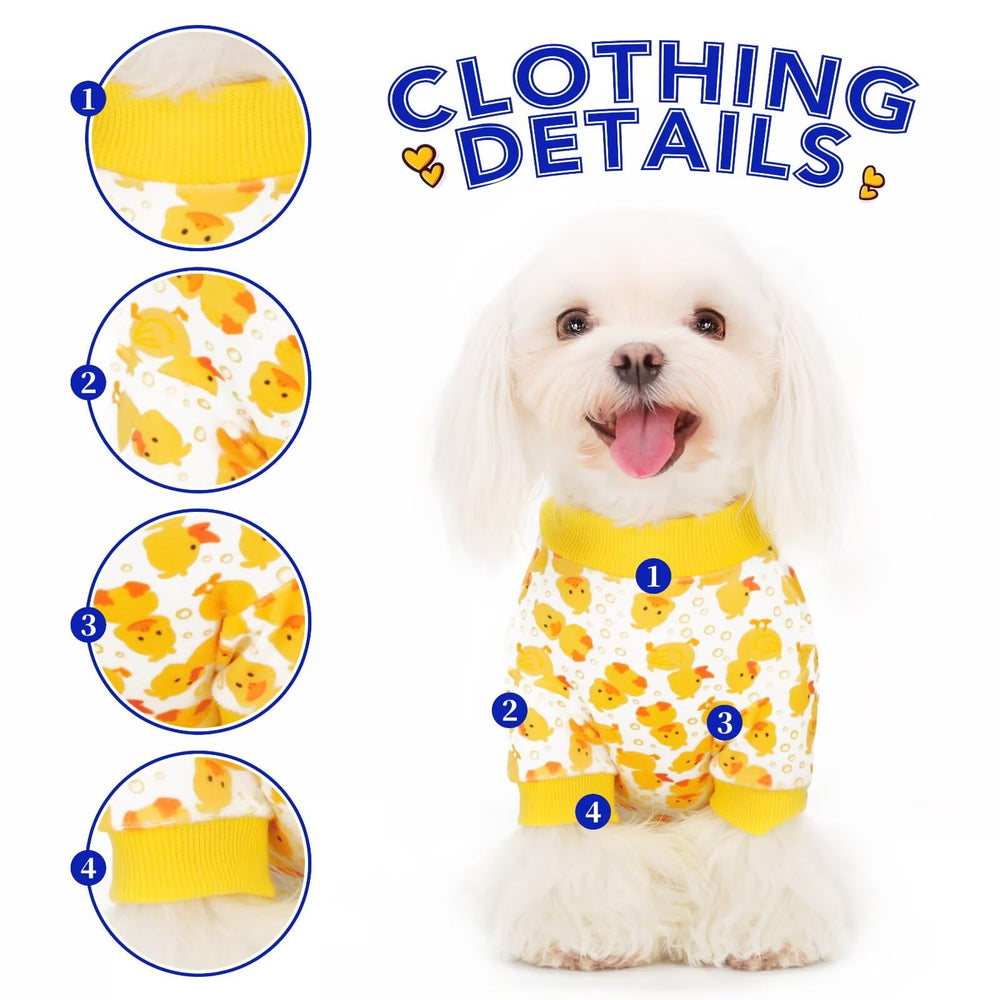 Paiaite pyjama chien onesie confort et étirements sans restriction.