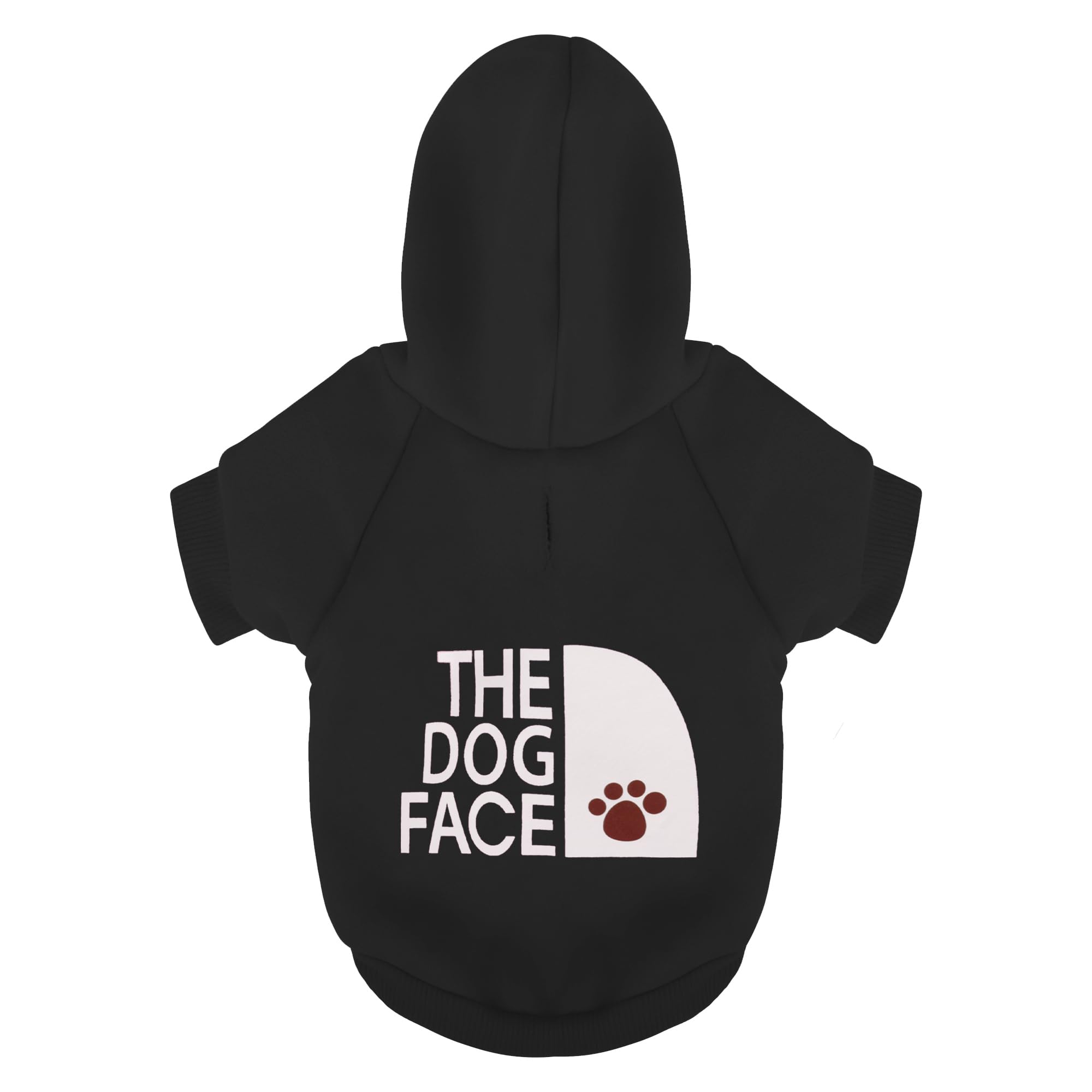 Paiaite sweat-capuche Chihuahua noir avec le visage du chien, idéal pour sorties quotidiennes.