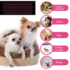Paiaite t-shirt chien bleu XX-Small, facile à enfiler grâce au design sans manches.