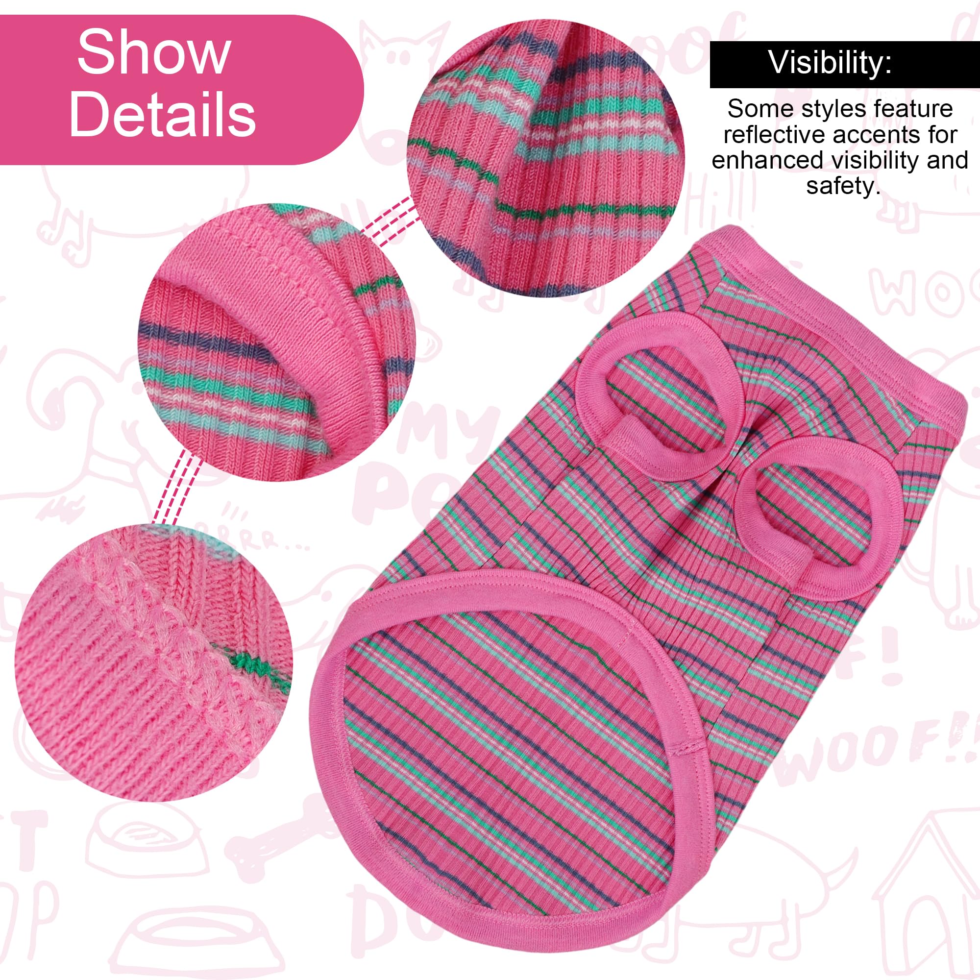 Paiaite look quotidien chien rose XXS, parfait pour petites sorties.