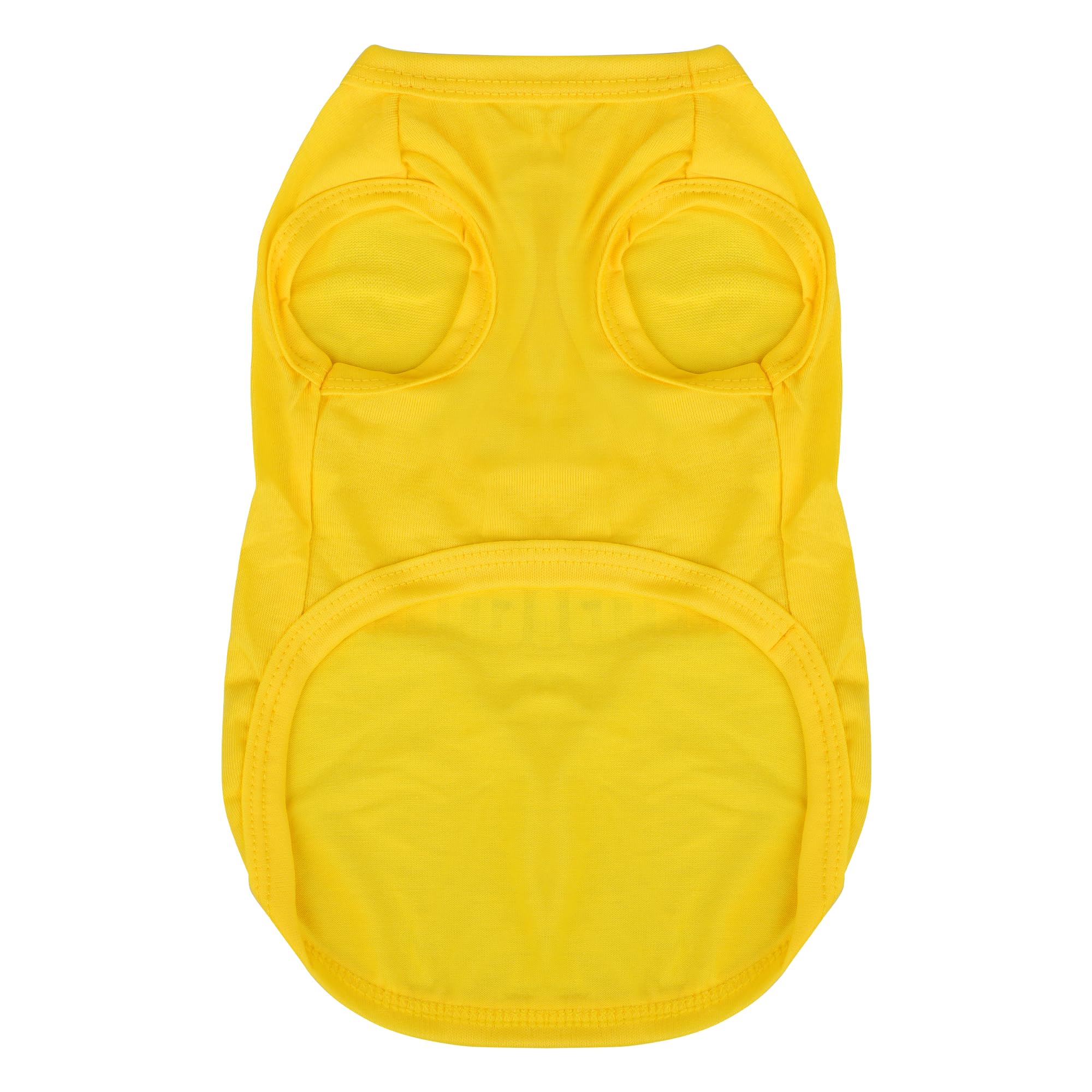 Paiaite veste-chien jaune vue avant, look mignon et enfiler facilement.