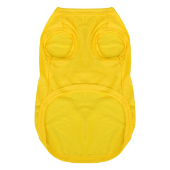 Paiaite veste-chien jaune vue avant, look mignon et enfiler facilement.