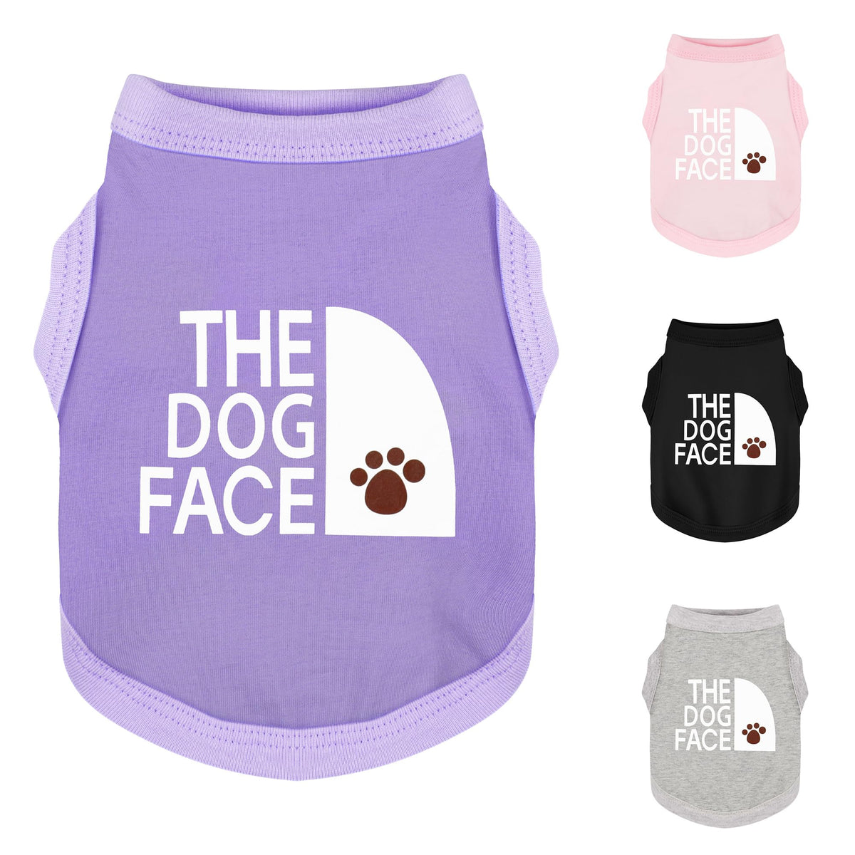 Paiaite Vetement Chien impression Visage-Chien: confort lors des promenades