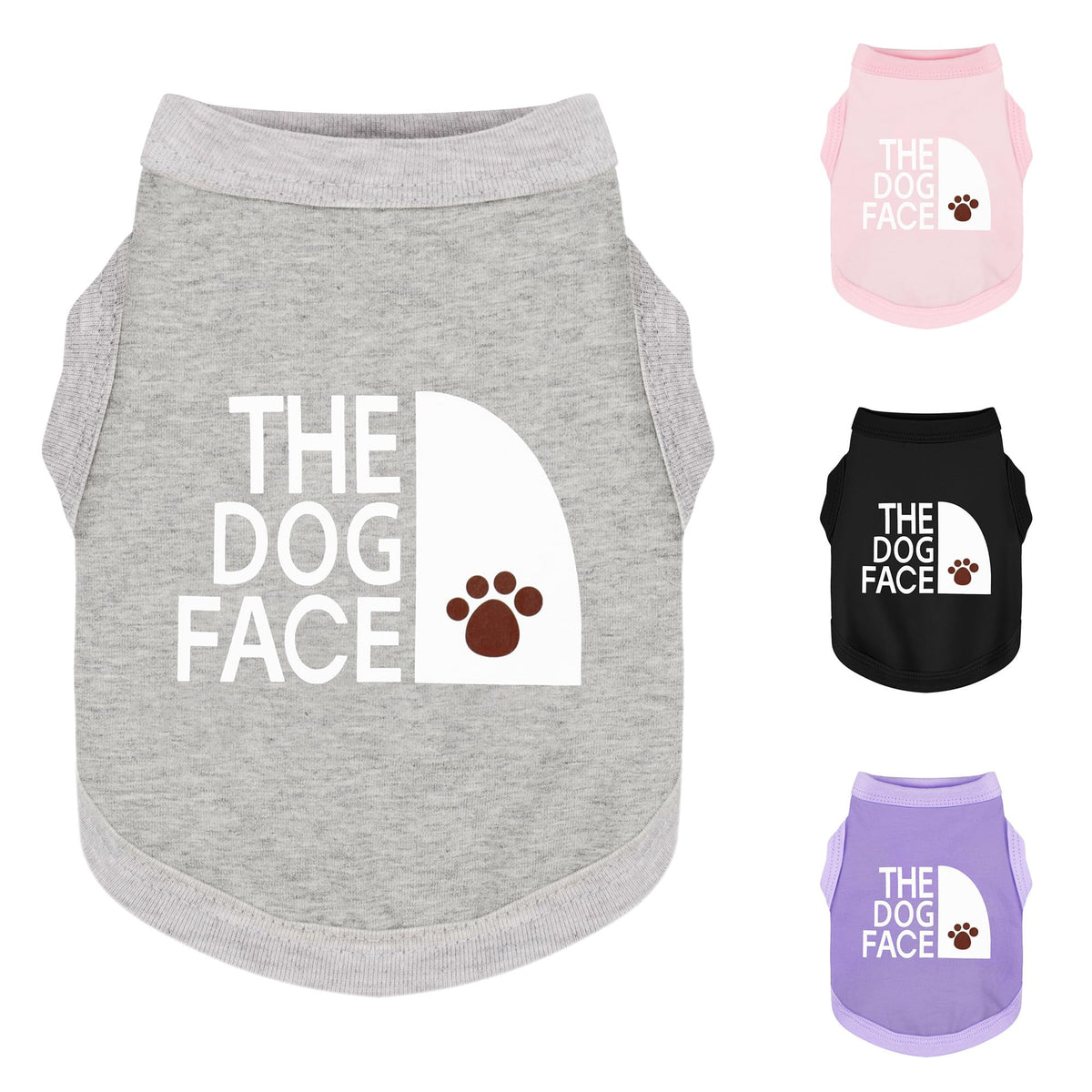 Paiaite t-shirt chien avec imprimé visage-chien, style ludique au quotidien.