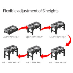 PAKEWAY support hauteur reglable adapté à toutes tailles de chien