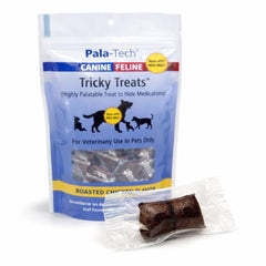 Sachet Pala Tech friandises poulet rôti pour chien, récompense gourmande.