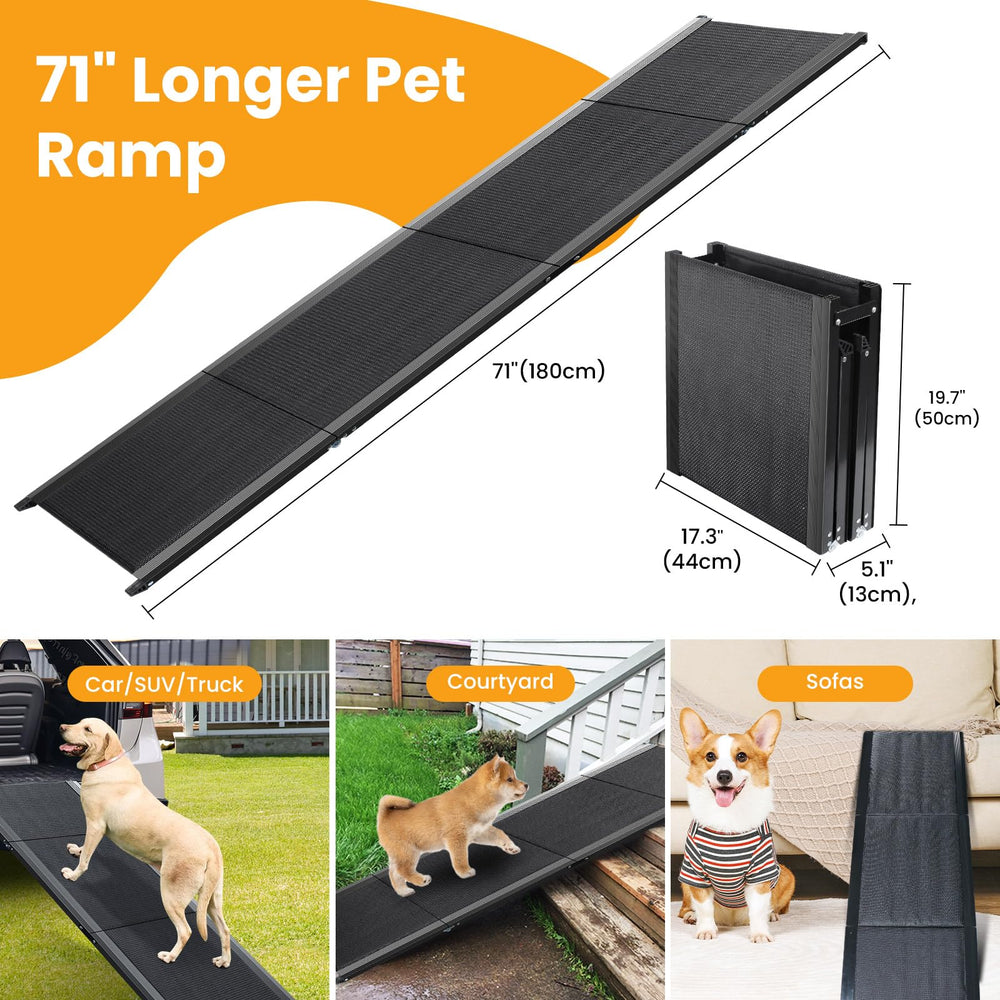 Rampe pliable Palapala en 4 plis, facile à ranger et transporter.