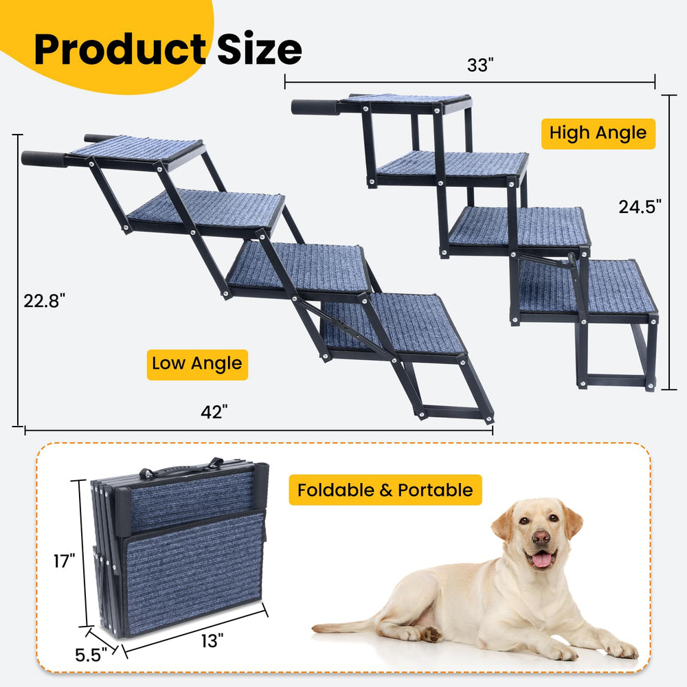 PALATALA rampe chien poids 113 kg stable, idéal pour trajets en véhicule