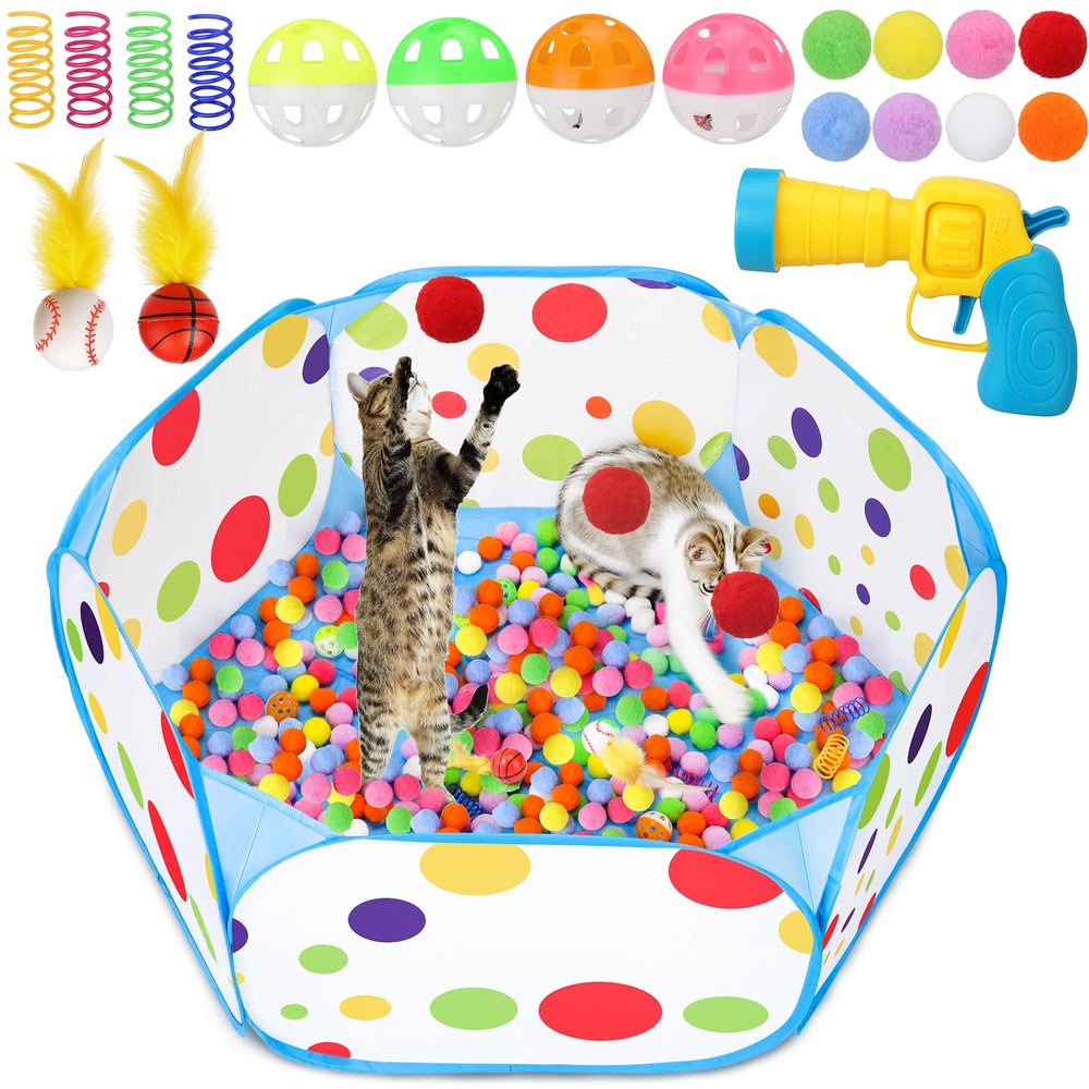 Palksky bac à balles interactif prêt à divertir votre chat.