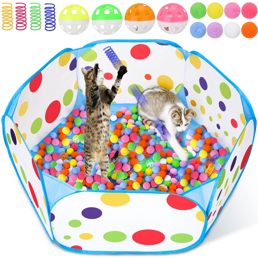 Palksky Panier à balles chat: espace de jeu sûr et divertissant