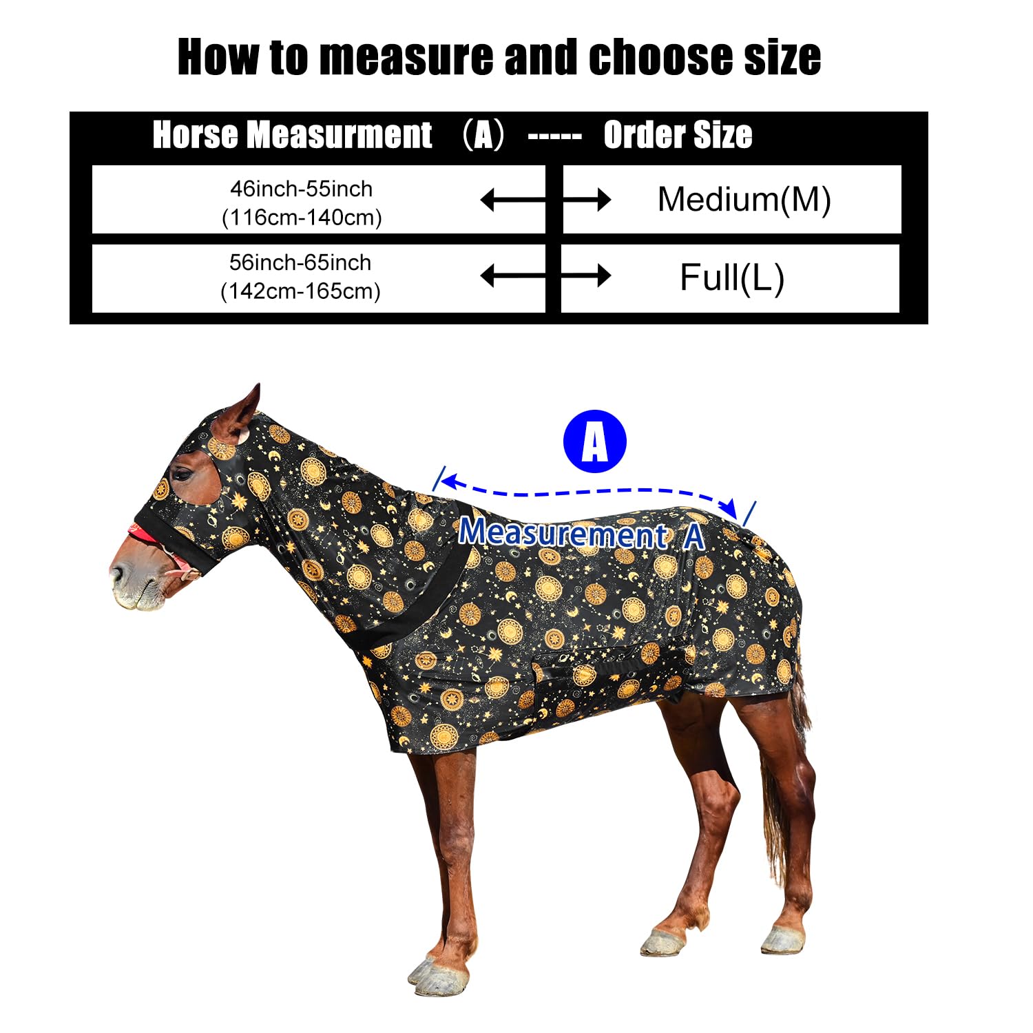 Paloura Slinky cheval capuche zippée pour ajustement sûr et couverture du haut du corps