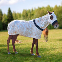 Paloura Slinky cheval couverture corporelle complète avec zip capuche pour protection et propreté du pelage