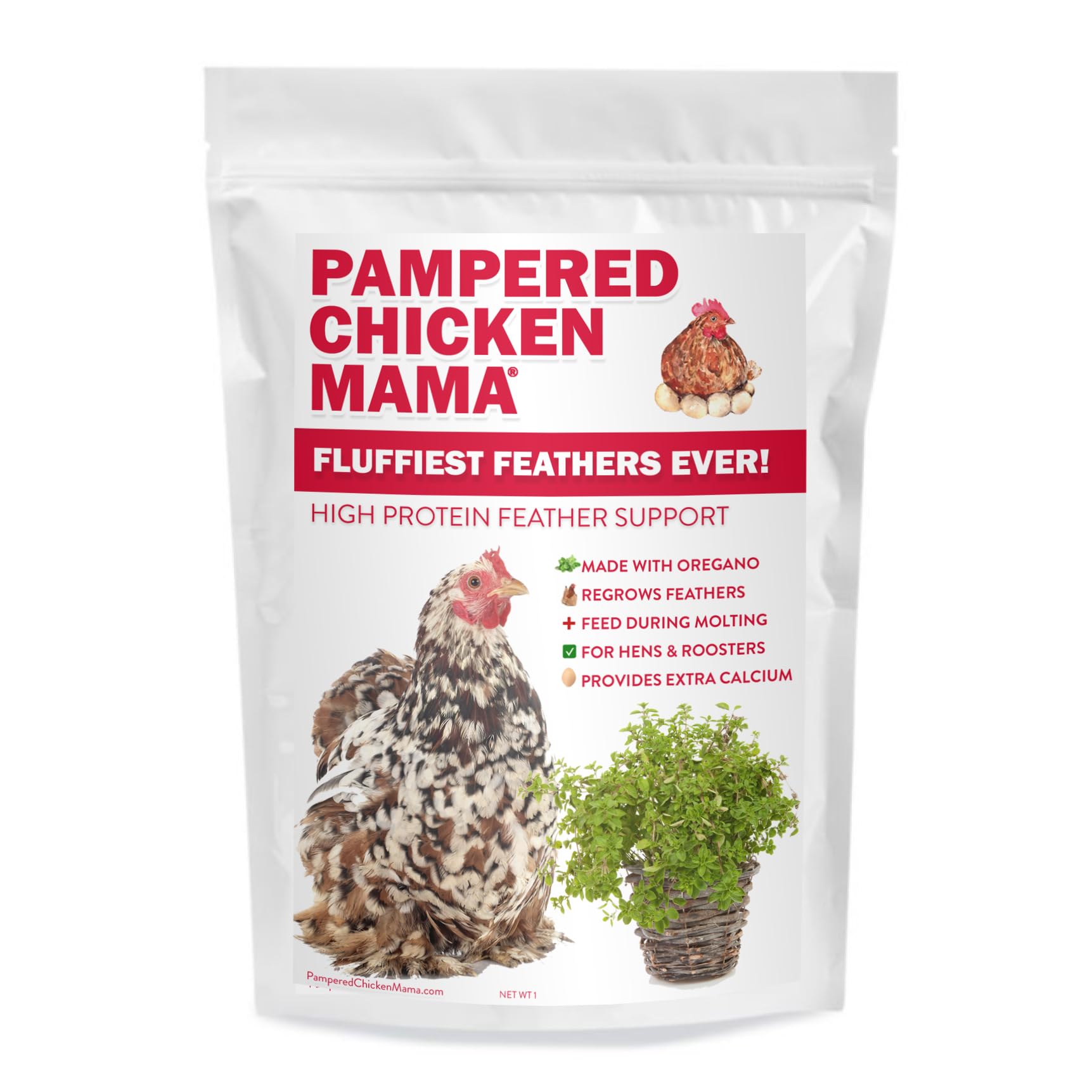 Pampered Chicken Mama-herbes-oregano: goût naturel apprécié par les poules