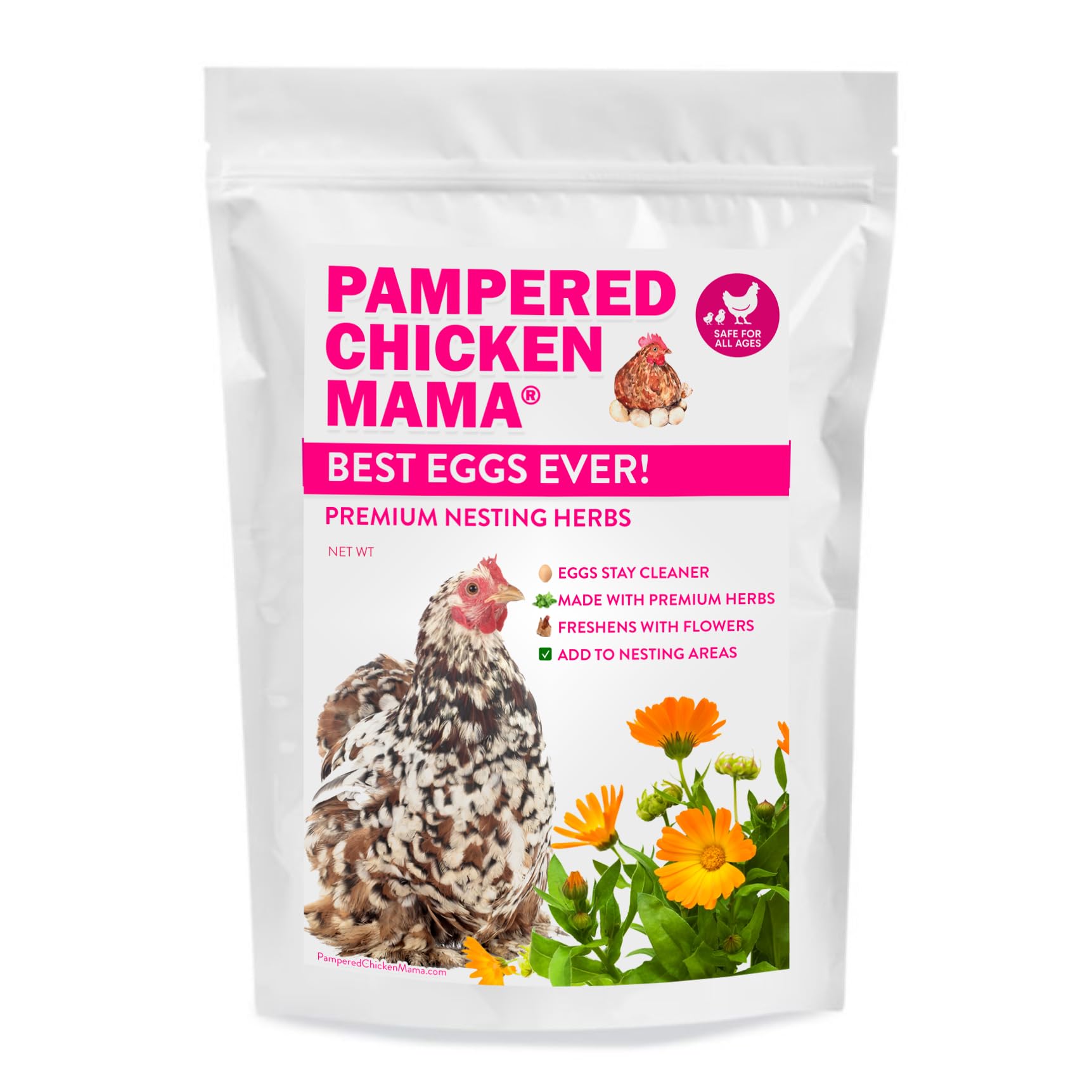 Pampered Chicken Mama – usage-aspen-pads : complément idéal avec tapis de nidification pour confort