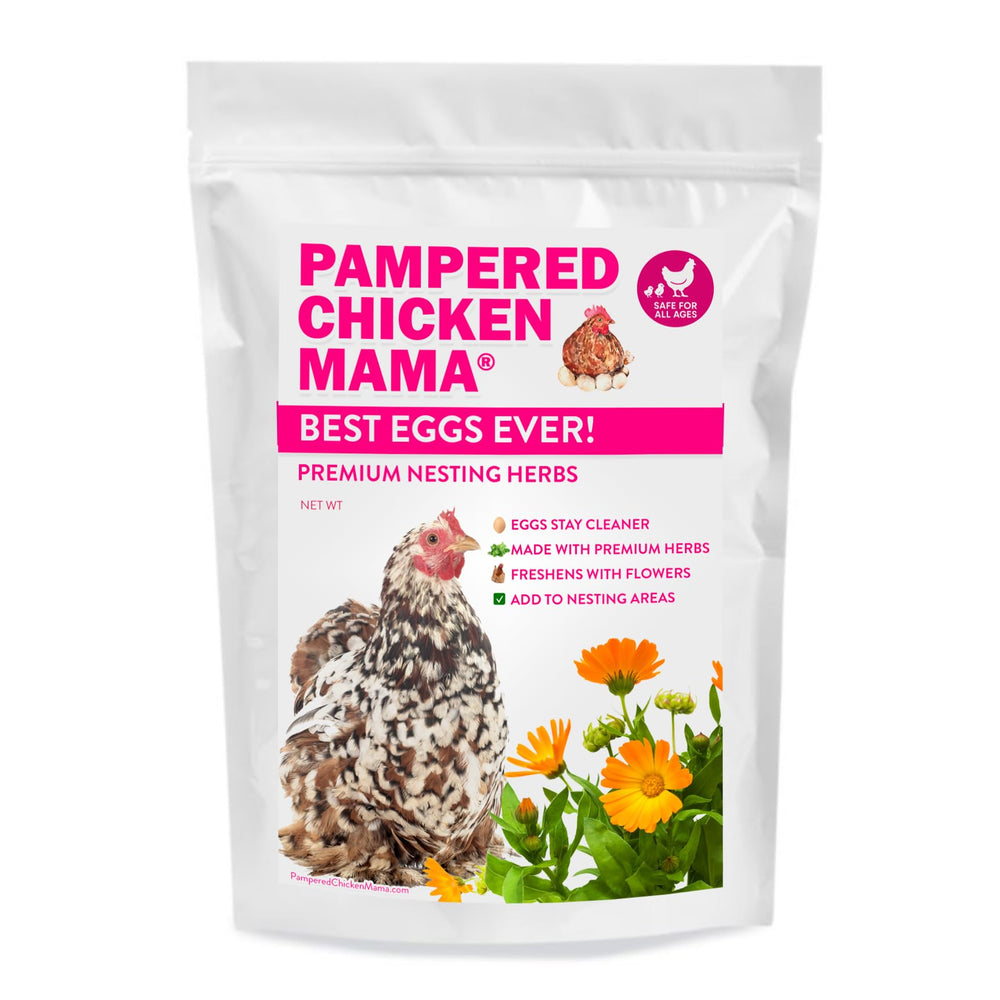 Pampered Chicken Mama – usage-aspen-pads : complément idéal avec tapis de nidification pour confort