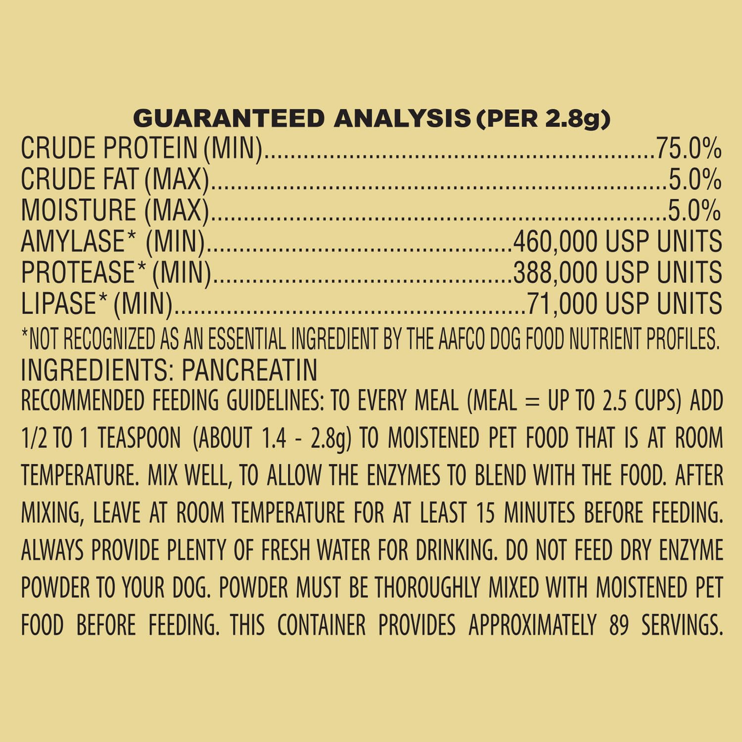 Pan-tenex enzymes digestives — améliore l'absorption des nutriments pendant le repas.