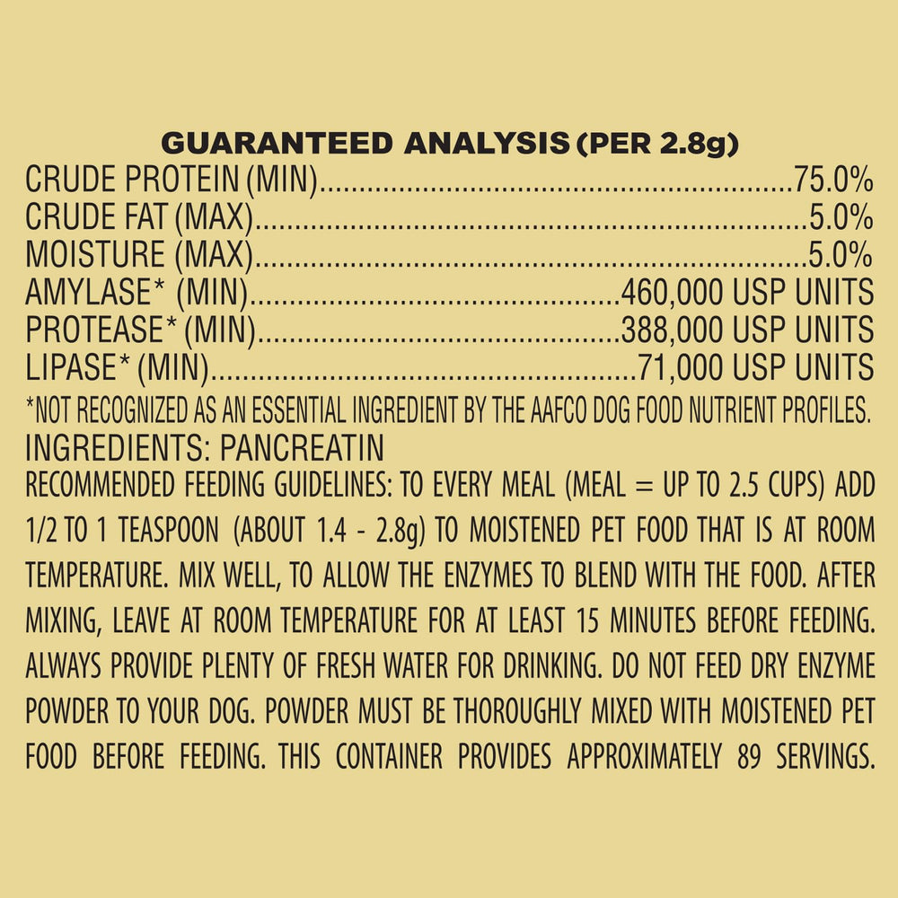 Pan-tenex enzymes digestives — améliore l'absorption des nutriments pendant le repas.