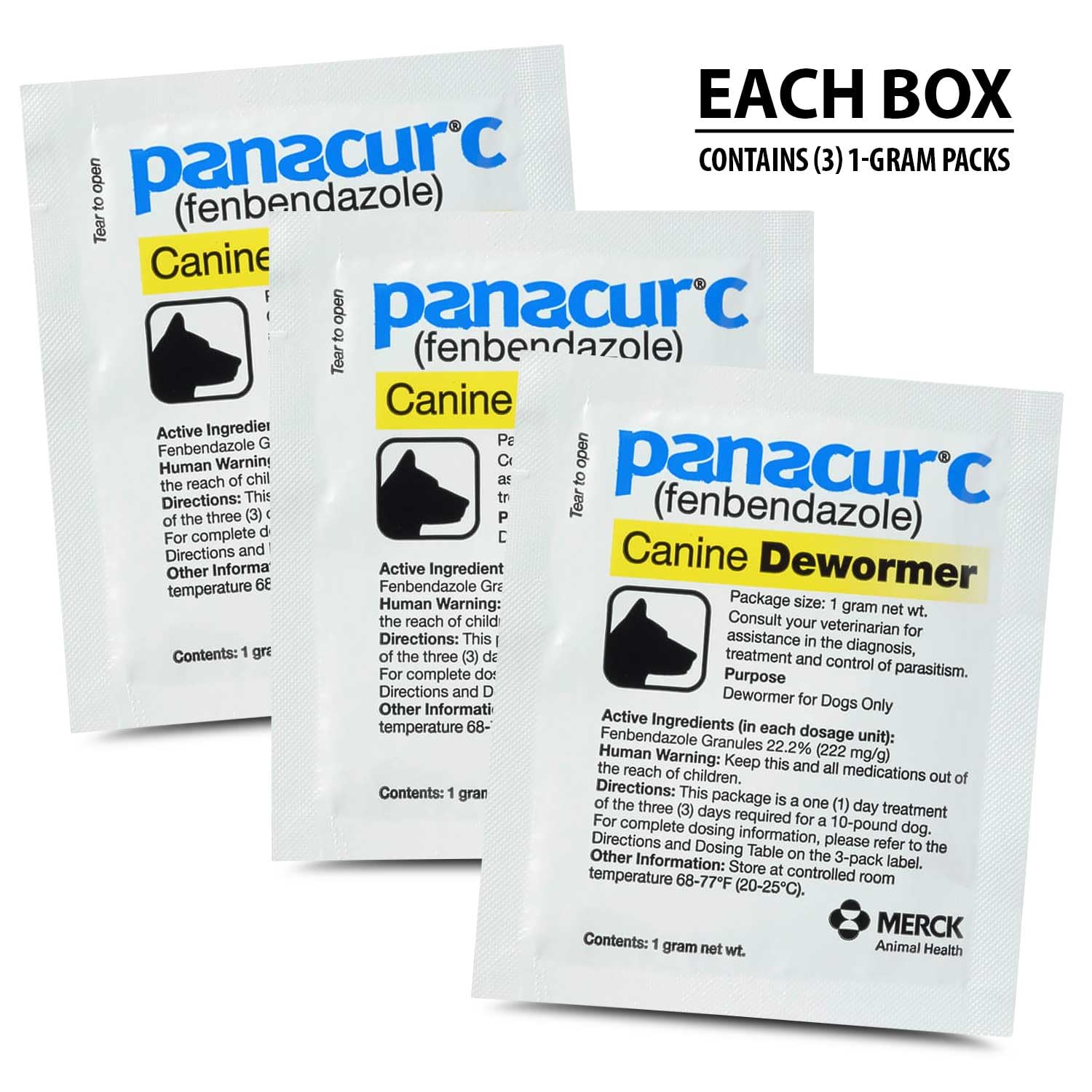 Panacur C: notice d’utilisation claire pour propriétaires et vétérinaires.