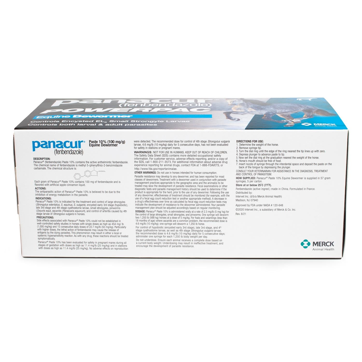 Panacur Powerpac cheval dosage facilité, usage sûr en routine.