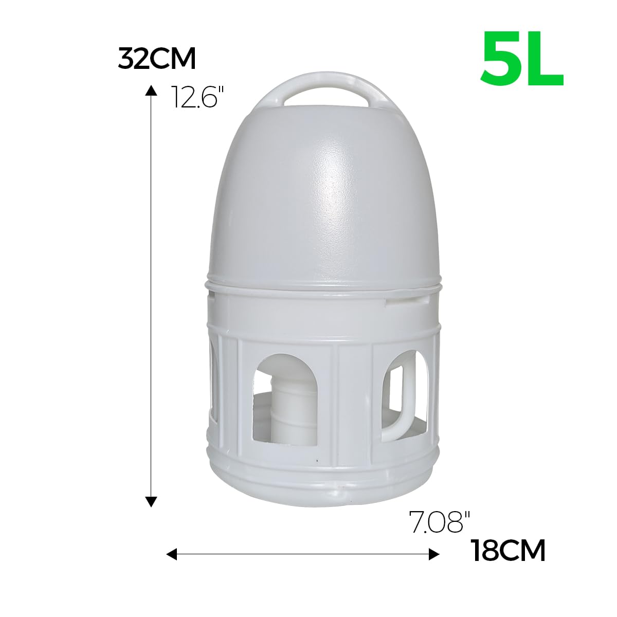 Panchitalk abreuvoir plastique durable, résistant et sûr pour animaux.