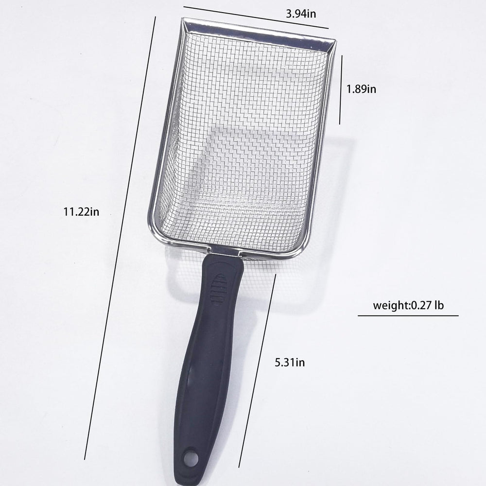 PANDAAR pelle litière en acier inoxydable, robuste et durable