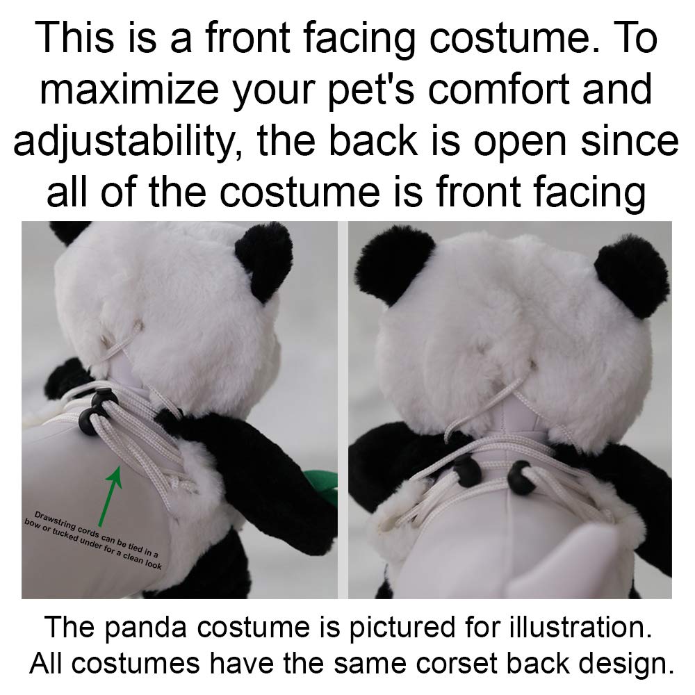 Pandaloon costume chien face avant donne un look ours en peluche.