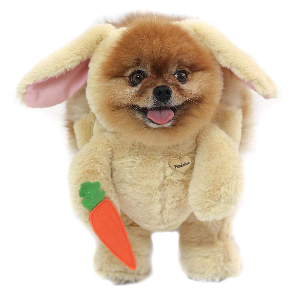 Pandaloon costume chien lapin vu sur Shark Tank, pour meilleure visibilité et buzz.