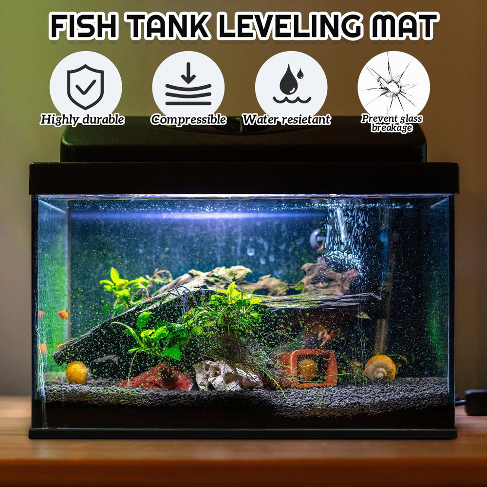 Tapis Pangda antiglisse pour aquarium protège le sol et les meubles.