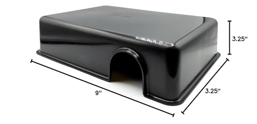 Boîte-cache Pangea Reptile, intérieur lisse 13x8x3, nettoyage facile et hygiène.