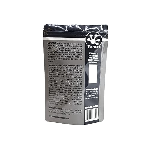 Pangea Gecko Diet, alimentation quotidienne pour geckos en croissance et reproduction