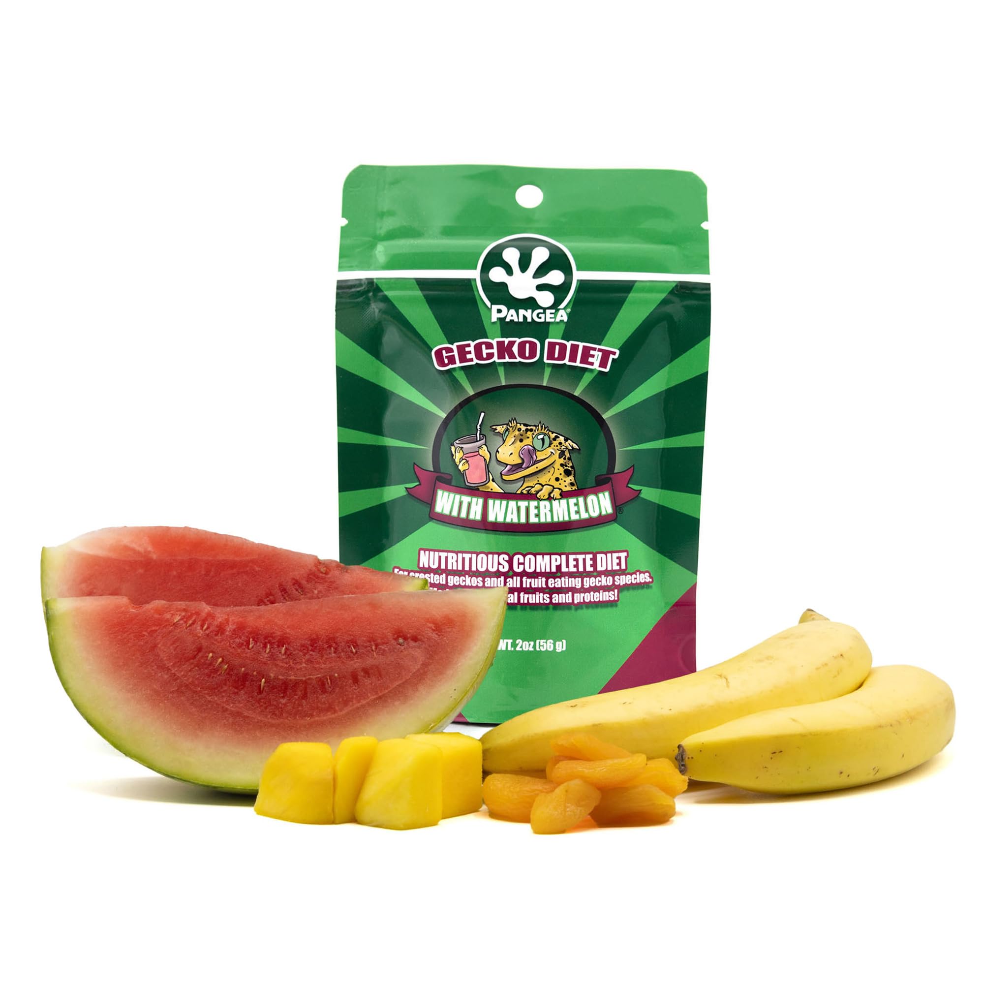 Repas appétissant avec Pangea Gecko Diet Watermelon 2oz pour geckos.