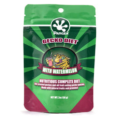 Emballage Pangea Gecko Diet Watermelon 2oz, prêt à l'emploi.