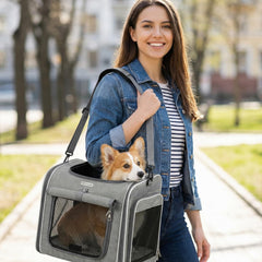 Panier vélo chien, mailles respirantes, garde votre animal au frais lors des balades.