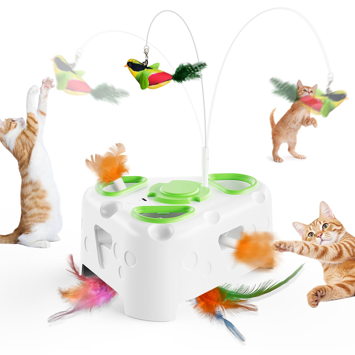 PANRIO fromage-interactif-3en1-base offre une base stable pour jeux en solo ou en duo.