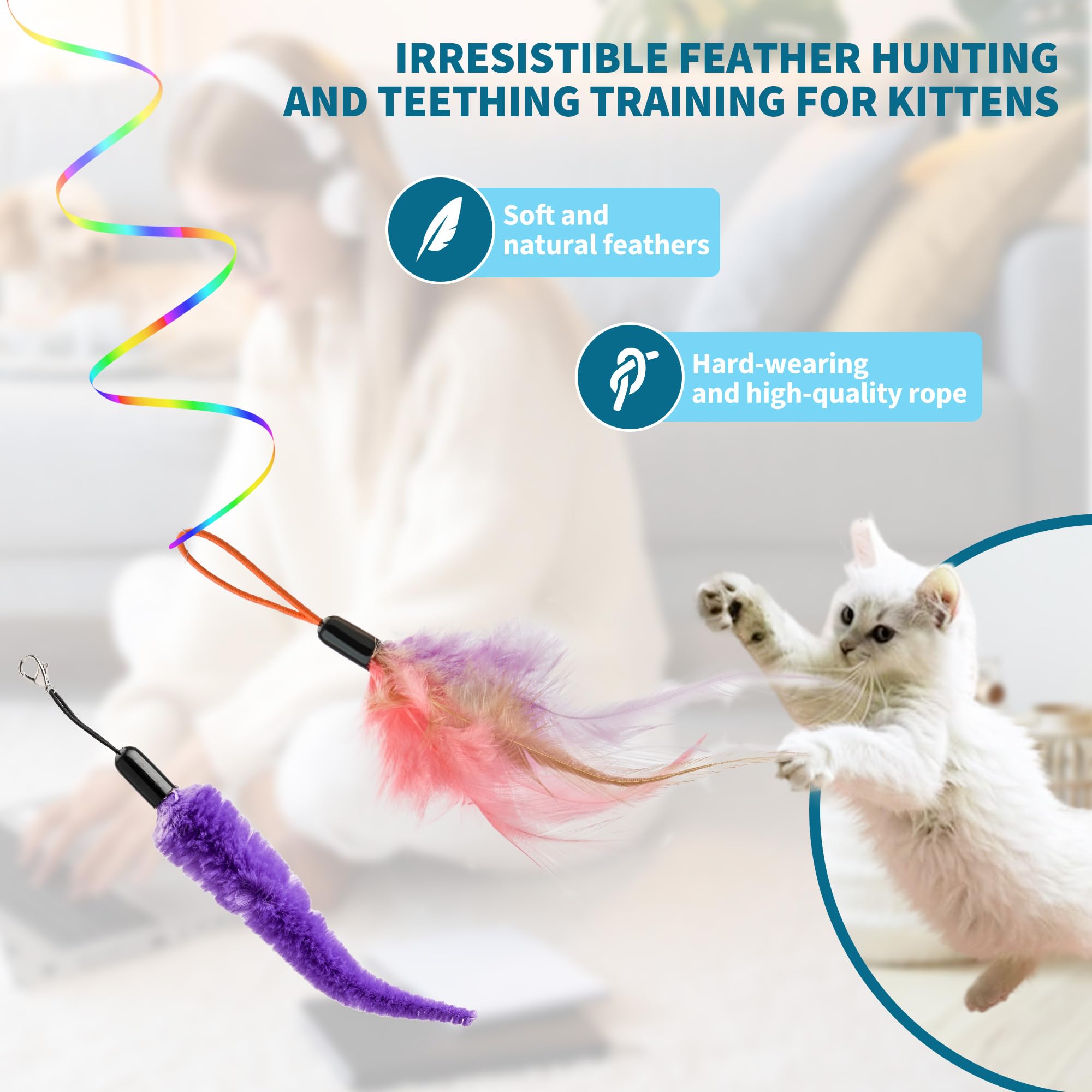 PANRIO jouet-chat porte-interieur womm, divertissement interactif