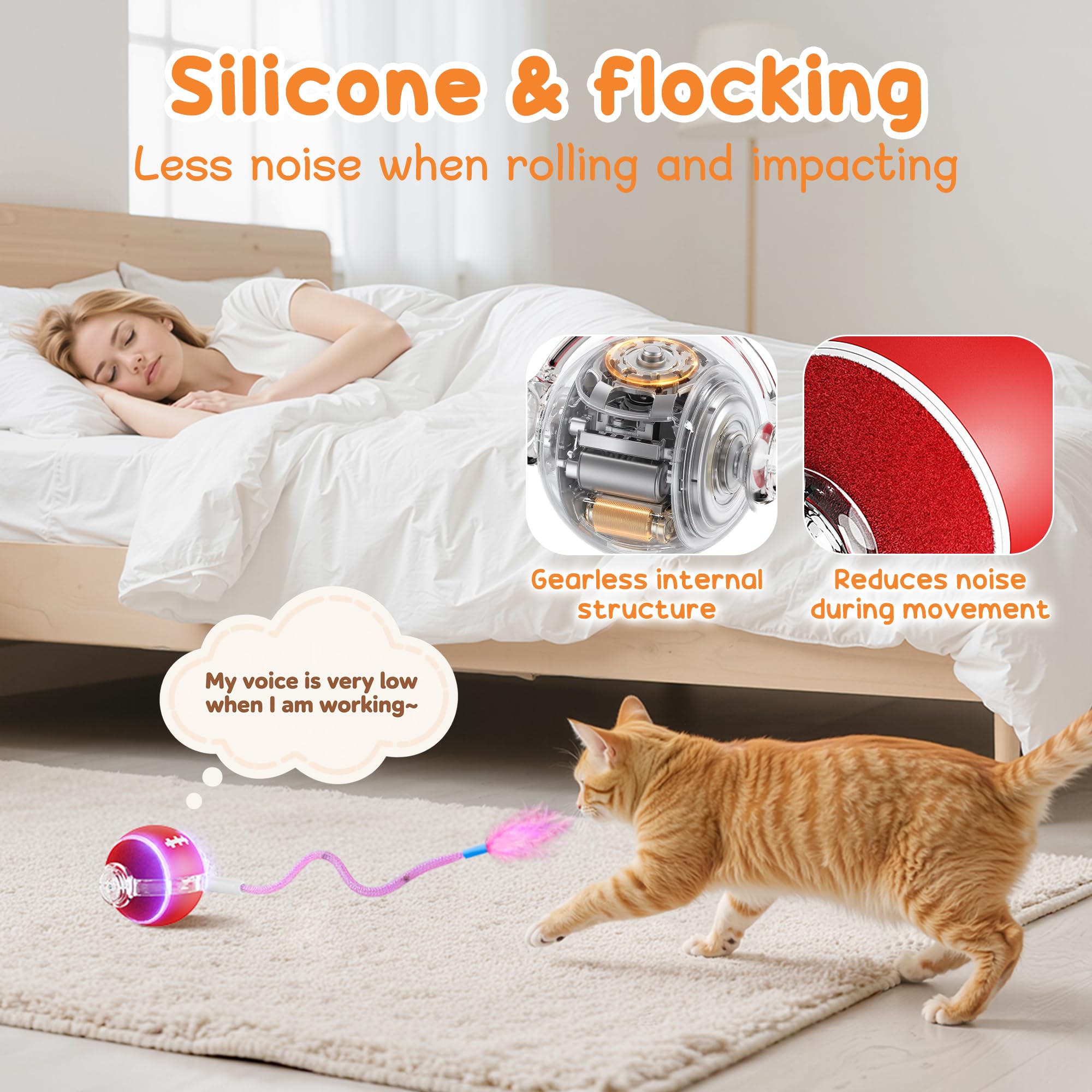 PANRIO queue plume : accessoire félin avec queue plume pour stimulation sensorielle.
